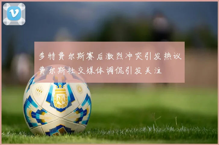 多特费尔斯赛后激烈冲突引发热议费尔斯社交媒体调侃引发关注